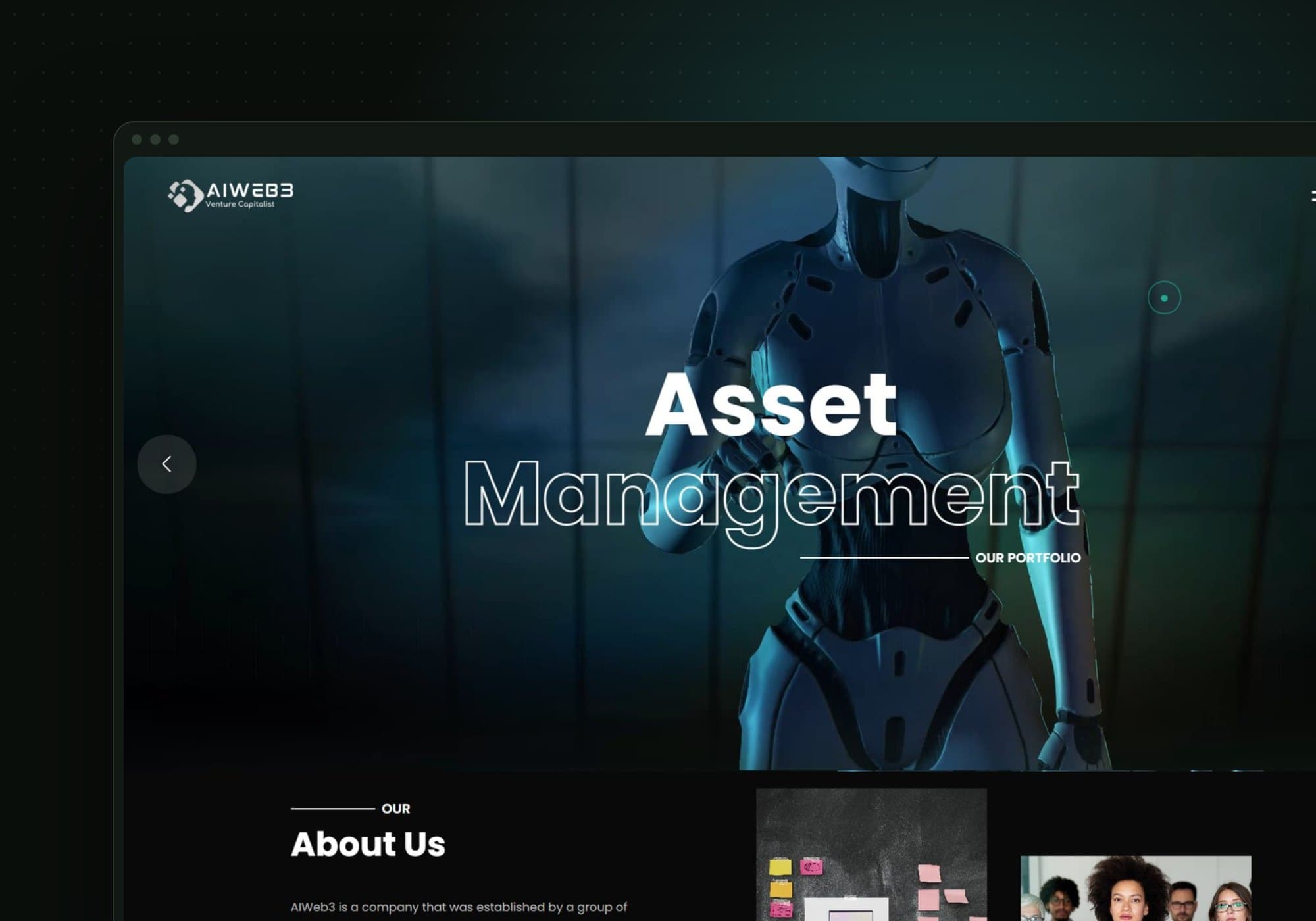 AIWeb3, website project by Syncxperts