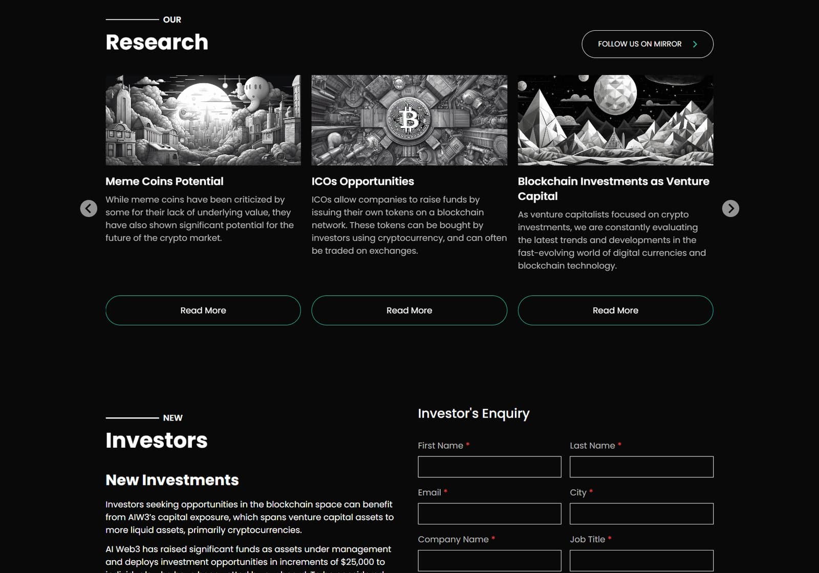 AIWeb3, Research