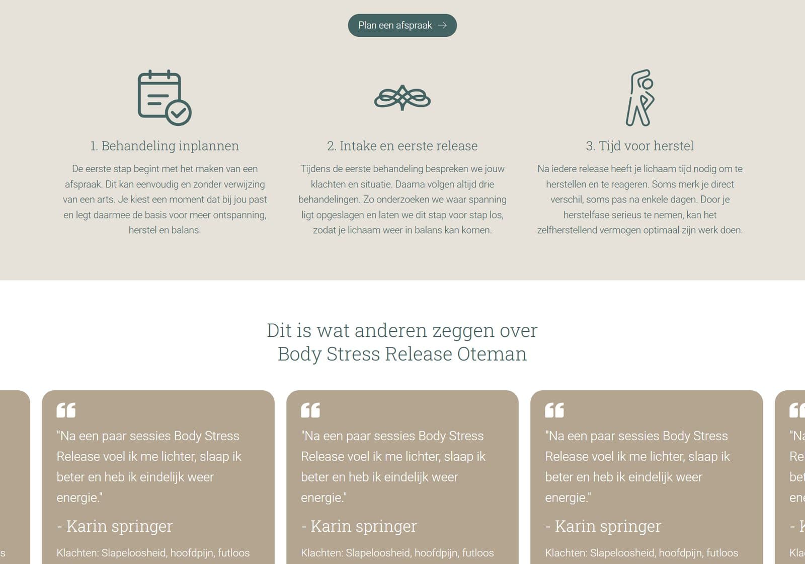 BSR Oteman, Treatment steps and reviews