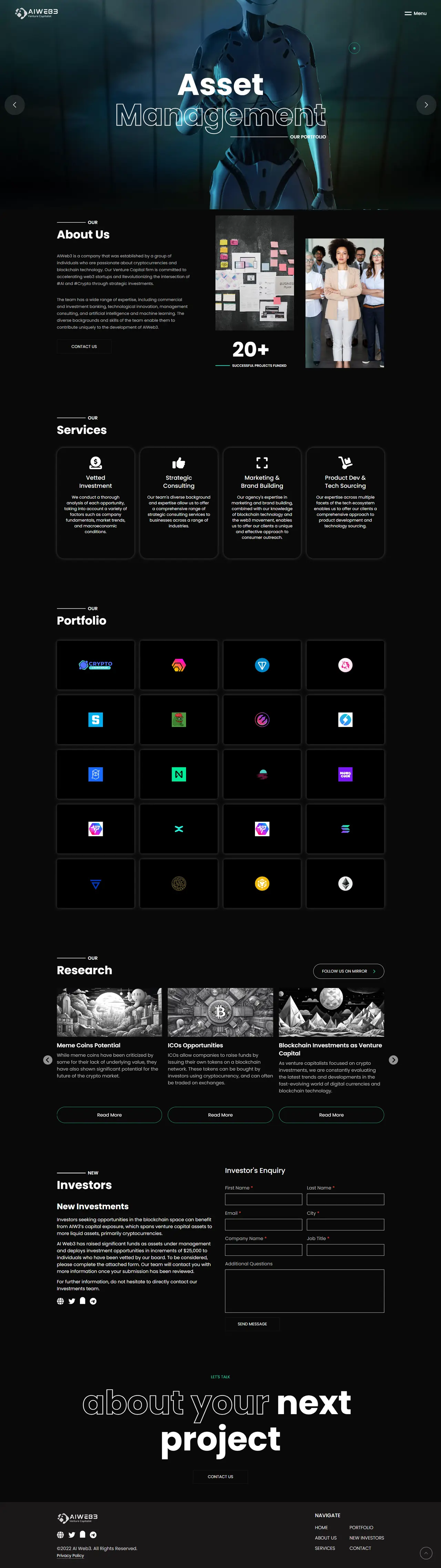 AIWeb3, Full page
